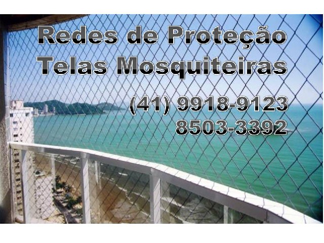 Rede de proteção e tela mosquiteira